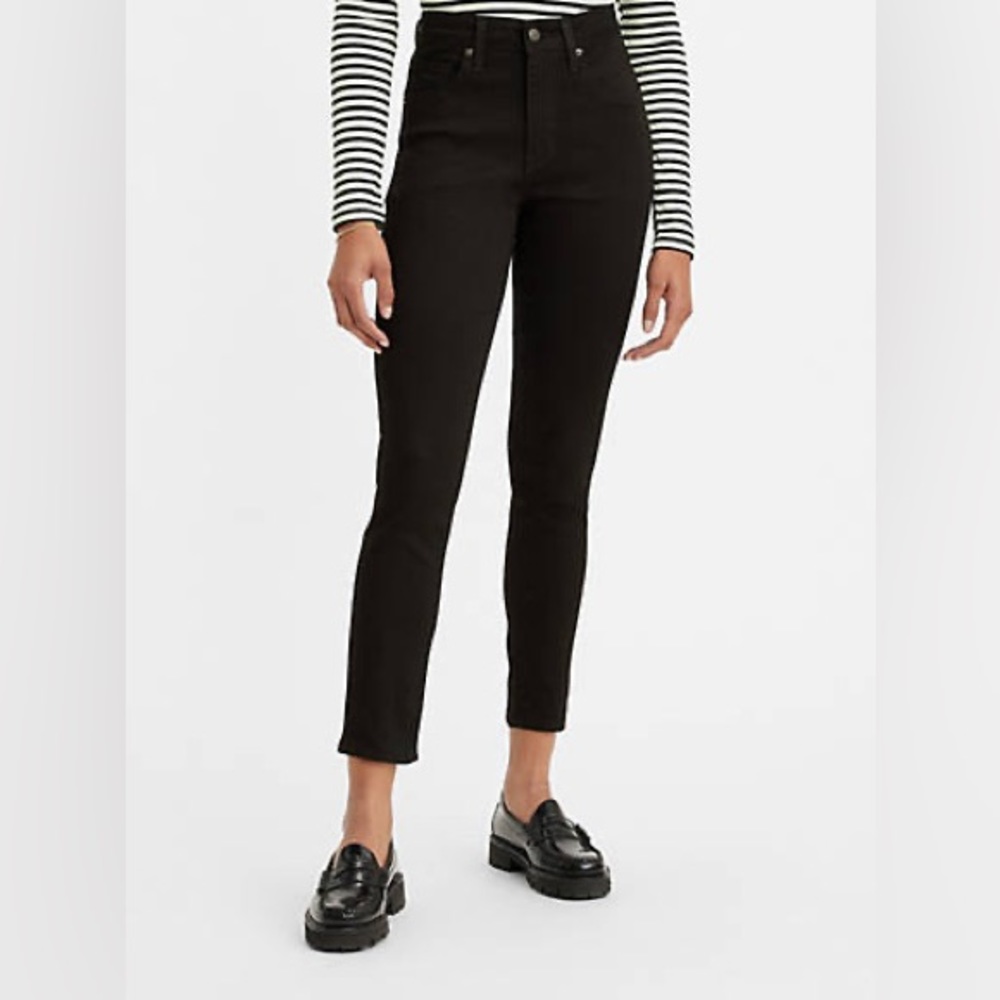 Levi's Premium 721 High Rise Skinny black jeans